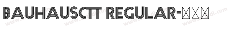 BauhausCTT Regular字体转换